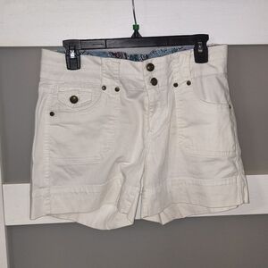 One Sone Brand Stylish Women's White Cargo Shorts